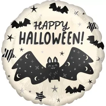 Balónek Foliový balonek netopýří Happy Halloween 43cm
