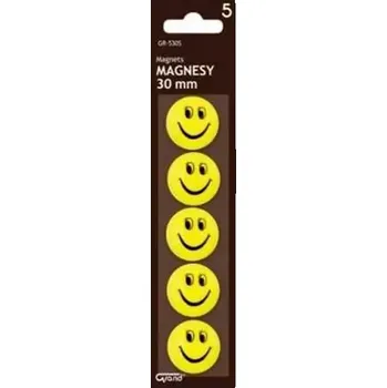 Dekorativní magnet Magnetky Smile 30 mm 5 ks
