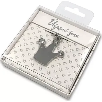 Nekupto Dárková klíčenka Korunka Úžasná žena