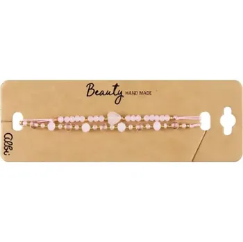 Náramek Albi Náramky Dvojice něhy - růžové srdíčko