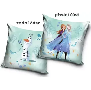 Povlak na dekorativní polštářek Carbotex Povlak na polštářek Ledové království Kouzelný les 40x40cm