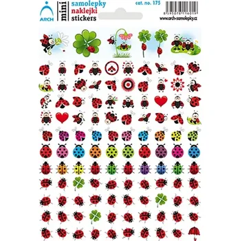 samolepka Arch Školní minisamolepky berušky 115 ks