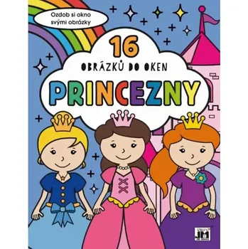 omalovánky Princezny 16 obrázků do oken