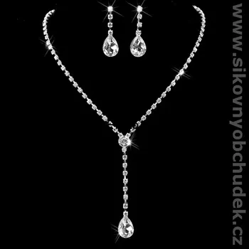 Souprava šperků Souprava bižuterie na ples nebo svatbu štrasová