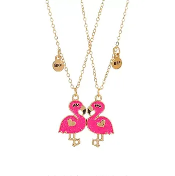 Náhrdelník Lilley Jewelry Náhrdelníky BFF pro dva Flamingo Besties