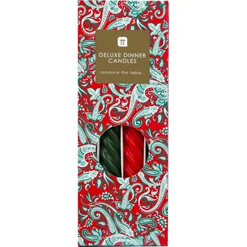 Svíčka Talking Tables Svíčky Spiral Boho - set 4 ks