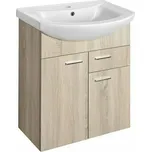 Skříňka umyvadlová 615×740×321 mm dub platin 51165
