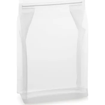 Sáček na potraviny Sáček s plochým dnem | čirý | ZIP | ventil obsah 100g (110 x 185 + 55 mm)