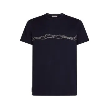 Icebreaker Merino 150 Tech Lite SS Tee Mountain Pulse Men Midnight Navy modrá L