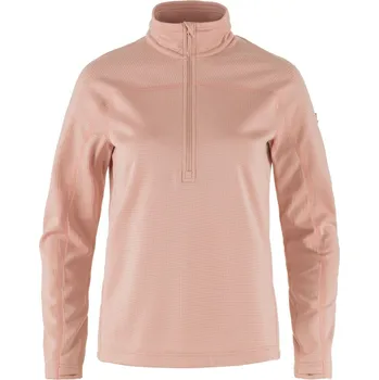Dámská mikina fleece mikina dámská FJÄLLRÄVEN Abisko Lite Fleece Half Zip W Chalk Rose - M