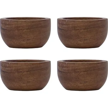 House Doctor Dřevěný stojánek na vejce Acacia – set 4 ks