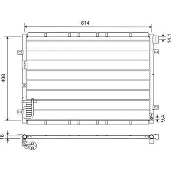 Výparník klimatizace Kondenzátor, klimatizace VALEO 818080