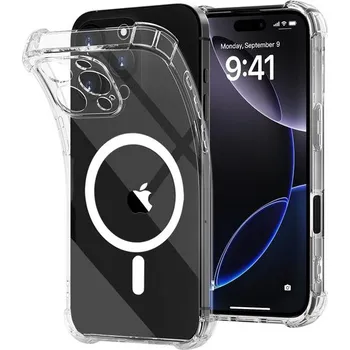 Pouzdro na mobilní telefon Techsuit Shockproof MagSafe průhledný obal, iPhone 16 Pro Max