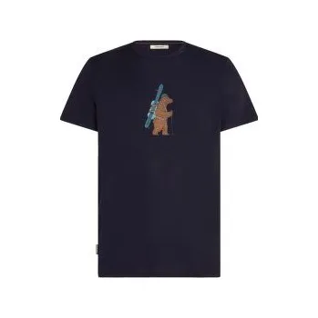 Pánské termoprádlo Icebreaker Merino 150 Tech Lite SS Tee Bear Tour Men Midnight Navy modrá L