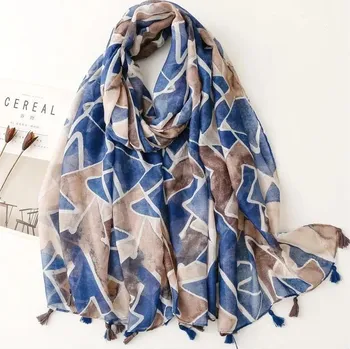 Šátek AR 38350 Modrá/Hnědá