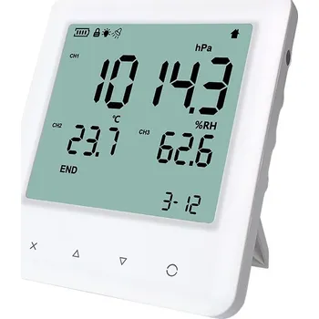 Datalogger Yowexa YEM-70AL pro sledování teploty, vlhkosti a atmosfér. tlaku, s kalibrací