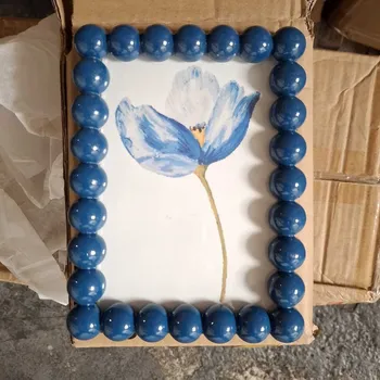 Talíř blokker Fotorámeček Bobbins – 10×15cm – modrý 0018054