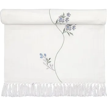 ubrus GREEN GATE Vyšívaný bavlněný běhoun Christina White