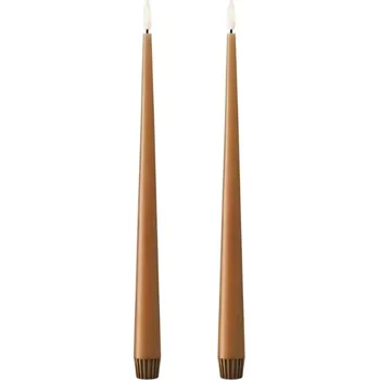Svíčka ester & erik LED svíčka Taper 30 cm / 23 Raw toffee – set 2 ks