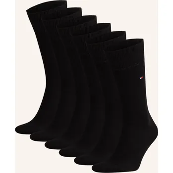 Pánské ponožky Tommy Hilfiger Pánská Punčochy, Sada 6 Párů, 001 black, 43