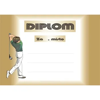 Golf diplom A4 č.1