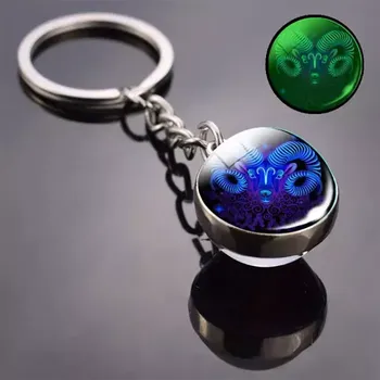 QINOOO Klíčenka Znamení zvěrokruhu Beran