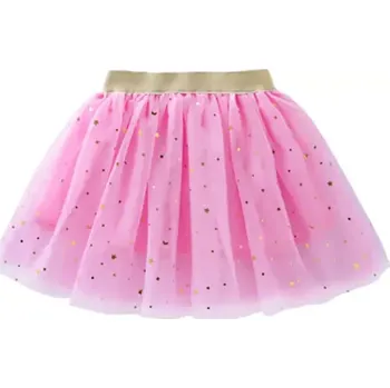 Dívčí sukně Luliu Sukně tutu tylová růžová se třpytkami vel. 5-9 let OP544