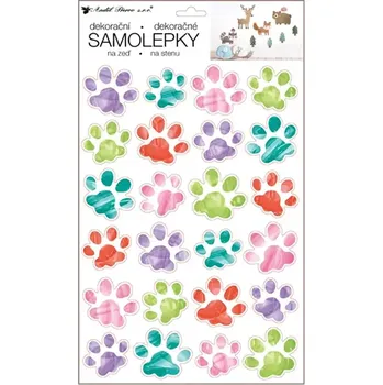 Samolepící dekorace Anděl Dekorační samolepky na zeď tlapky 24 x 42 cm