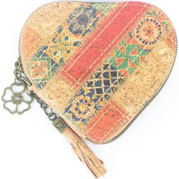 Kabelka Srdíčková dámská peněženka - Oranžovo-žlutá