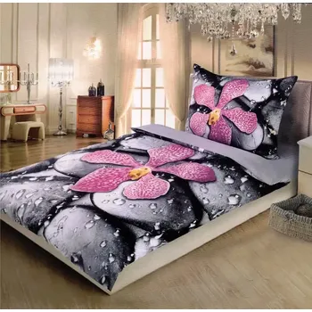 Povlečení POVLEČENÍ S 3D EFEKTEM 140x200/70x90cm - ORCHIDEJ