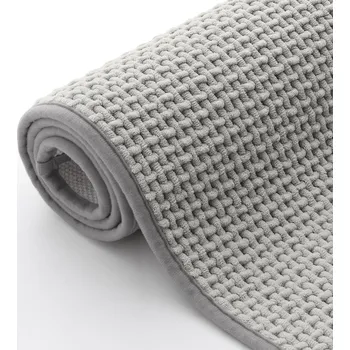 Koupelnová rohožka Homaxy z mikrovlákna (40 x 60 cm, světle šedá)