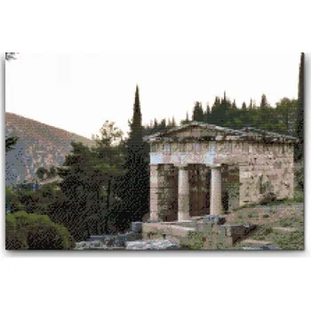 Diamantové malování Diamantové malování - Delphi, Řecko Velikost: 40x60cm, Rámování: Pouze srolované plátno, Diamanty: Čtvercové