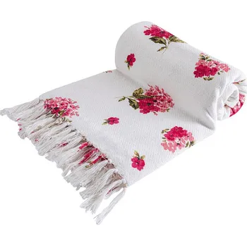 deka STOF RŮŽE 125 x 150 cm bílá