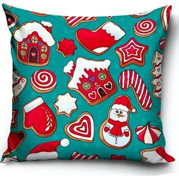 Povlak na dekorativní polštářek TipTrade Vánoční povlak na polštářek Perníčková show 40 x 40 cm