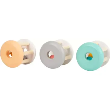 Small Foot Pastelové chrastítko 1ks oranžová