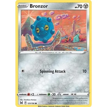 Karetní hra Bronzor 125/196 - Lost Origin Typ karty: Reverse Holo