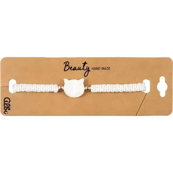 Náramek Albi Náramek Bílá kočka 24-30 cm