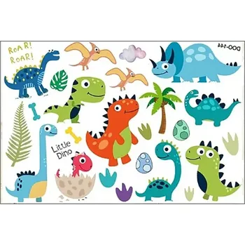 Tetování Tetování barevné pro děti Dinosauři Little Dino