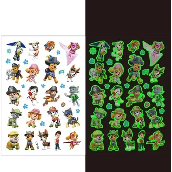 Odstranitelné tetování Glow Tattoo Dočasné tetování svítící ve tmě Tlapková patrola CG-A31