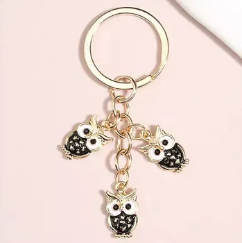 Fashion Jewelry Klíčenka Sovičky černobílé