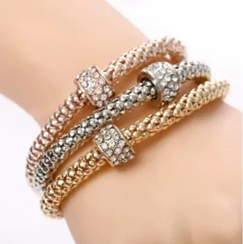 Náramek Fashion Jewelry Dámský náramek Crystals 3 ks