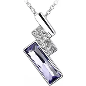 Náhrdelník Bijavera Náhrdelník Swarovski Elements Purple Elegance SWN172