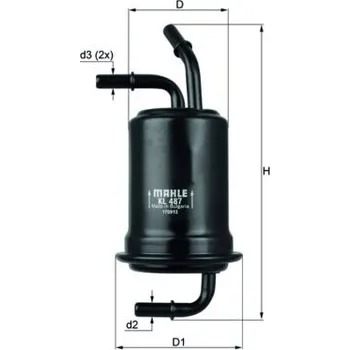 Palivový filtr Palivový filtr MAHLE KL 487
