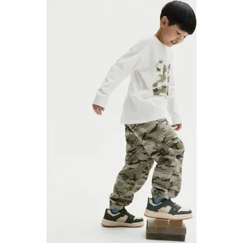 Reserved - Bavlněné kalhoty - světle olivová - 627FM-81X - 627FM-81X-128