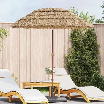 Markýza Plážový slunečník Hnědá Ø 160 x 196 cm Ocel