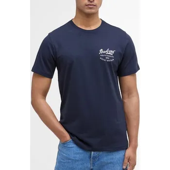 Barbour Script Graphic T-Shirt — Navy