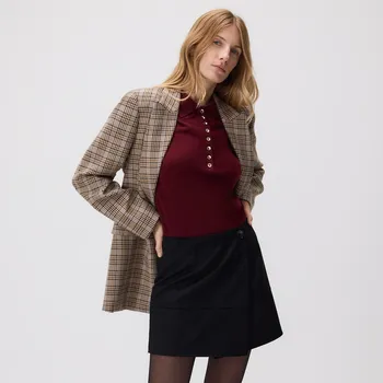 Dámská sukně Reserved - Mini sukně z&nbsp;umělého semiše - černý - 695EH-99X - 695EH-99X-S