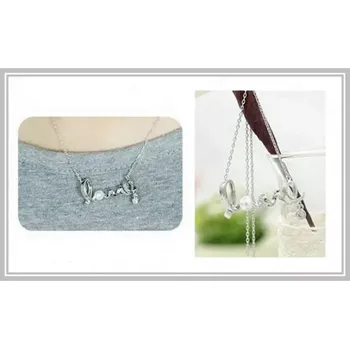 Náhrdelník Náhrdelník dámský Love s perlou