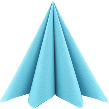 Papírový ubrousek Mank GmbH Airlaid nebesky modré ubrousky UNI - Sky 50ks 40x40 cm