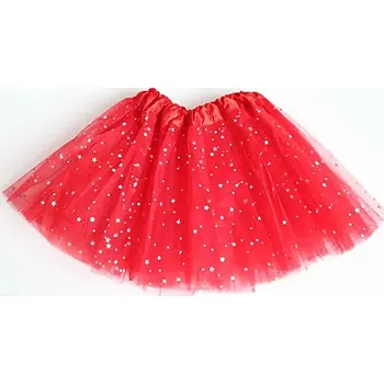 Dívčí sukně Luliu Dívčí tylová sukně tutu červená 3-7 let OP517